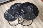 Set van 3 luxe Keramische Salontafels. modern elegant design, Ophalen, Gebruikt, 50 tot 100 cm, Rond