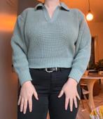 Weekday Yoko Piké pistache green polo sweater/ gebreide trui, Ophalen of Verzenden, Zo goed als nieuw, Maat 36 (S), Groen