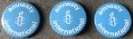 3 BUTTONS - AMNESTY INTERNATIONAL, Verzamelen, Ophalen of Verzenden, Zo goed als nieuw, Overige onderwerpen