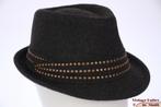gleufhoed Dames trilby Hawkins grijs vilt 56 en 57 Nieuw, 56 of 57 cm (M, 7 of 7⅛ inch), Hoed, Hawkins, Nieuw