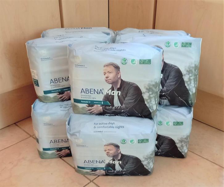 12x15 Abena Man Formula 2 inleggers - incontinentiemateriaal, Diversen, Verpleegmiddelen, Nieuw, Ophalen of Verzenden