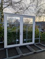 Hardhouten kozijn met dubbele deuren, Doe-het-zelf en Verbouw, Kozijnen en Schuifpuien, Ophalen, Deurkozijn, 225 cm of meer, Zo goed als nieuw