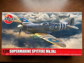 SUPERMARINE SPITFIRE Mk.IXc, AIRFIX, 1/24 met twee extra's beschikbaar voor biedingen