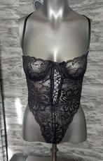 Zwarte stringbody S, Ophalen of Verzenden, Zwart, Body of Korset