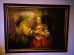 Schiderij Joodse bruidje rembrandt 180x140 cm, Antiek en Kunst, Kunst | Schilderijen | Klassiek, Ophalen of Verzenden