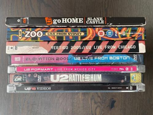 U2 - 7 DVD's - o.a. ZOO - Vertigo - Popmart - Rattle and Hum, Cd's en Dvd's, Dvd's | Muziek en Concerten, Zo goed als nieuw, Muziek en Concerten