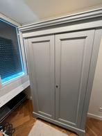 Brocante kast “Isabel” van merk Woood grijs, Ophalen, 70 tot 120 cm, Zo goed als nieuw, 170 cm of meer