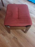 Vintage Farstrup voetsteun voetenbank poef Deens ontwerp, Ophalen, Zo goed als nieuw, Rond