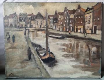 Amsterdamse grachten in de winter. beschikbaar voor biedingen