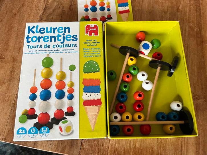 Kleurentorentjes Jumbo - Compleet!, Kinderen en Baby's, Speelgoed | Educatief en Creatief, Gebruikt, Puzzelen, Ophalen