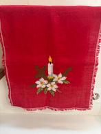 Vintage Rode Zweedse Tafelloper Kerst, Diversen, Kerst, Ophalen of Verzenden