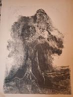 Vintage Litho - Abstract Landschap A van Zeegen, Antiek en Kunst, Kunst | Etsen en Gravures, Ophalen of Verzenden