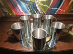 6x RVS Beker voor Camping Survival trekking per stuk, Caravans en Kamperen, Nieuw, Ophalen of Verzenden, Nb, Nb