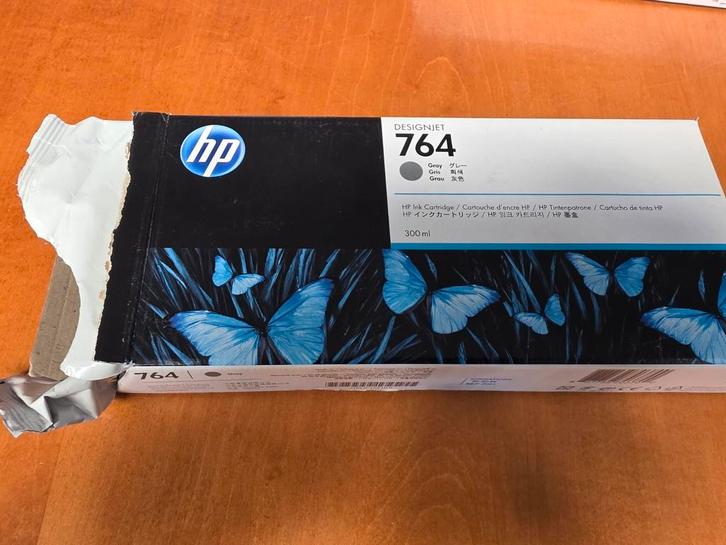 HP 764 grijze DesignJet inktcartridge, 300 ml, Computers en Software, Printerbenodigdheden, Nieuw, Ophalen of Verzenden