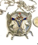 Antieke Zilveren Kettig & Hangeur Griekenland, Verzenden, Zilver
