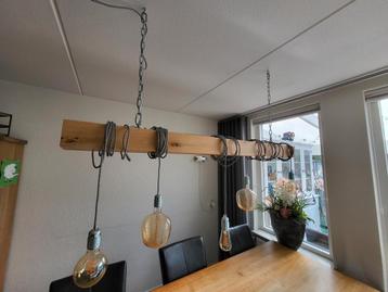 Hanglamp eiken balk op maat gemaakt beschikbaar voor biedingen