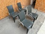Vitra eetkamerstoelen, 4 x Louis 20, Ophalen, Gebruikt, Vier, Grijs