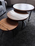 Set van 3 salontafels, Huis en Inrichting, Tafels | Salontafels, Ophalen, 50 tot 100 cm, Rond, 50 tot 100 cm
