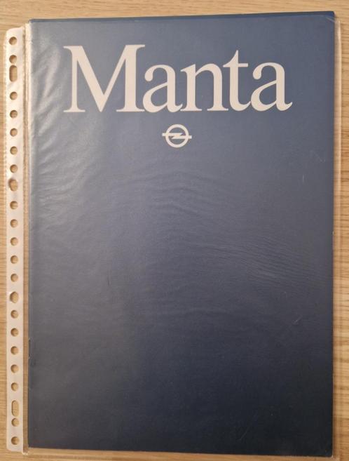 Folders Opel Manta, Boeken, Auto's | Folders en Tijdschriften, Zo goed als nieuw, Opel, Verzenden