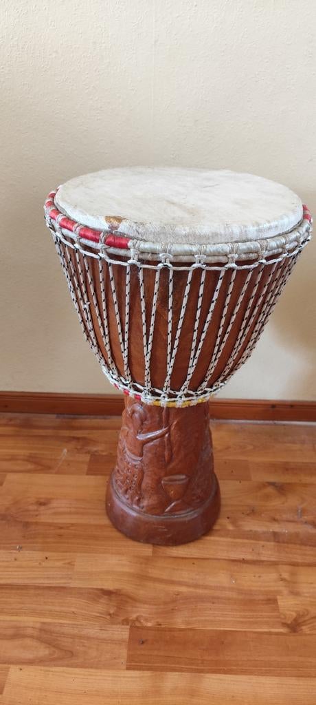 Afrikaanse Trommel met draagzak, Muziek en Instrumenten, Percussie, Ophalen, Gebruikt, Trommel