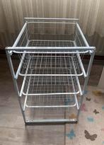 Jysk Barkholt ladekast met vier metalen draadmanden ZGAN, Huis en Inrichting, Zo goed als nieuw, Minder dan 100 cm, 25 tot 50 cm