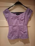 Collectif Dolores Top - Lila - Maat M, Maat 38/40 (M), Collectif, Paars, Ophalen of Verzenden