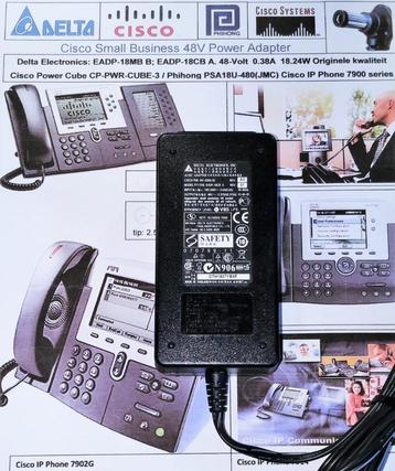 Cisco CP-PWR-CUBE-3 48V Adapter Delta EADP-18CB 341-0206-03 beschikbaar voor biedingen