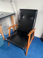 Vintage Deens design stoel, Leer, Ophalen of Verzenden, Zo goed als nieuw, Eén