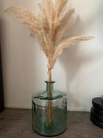 Grote vaas recycled glas blauw, Ophalen, Blauw, Minder dan 50 cm, Glas