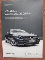 Mercedes -AMG Advantages S 65 Cabrio int brochure, Boeken, Ophalen of Verzenden, Zo goed als nieuw, Mercedes