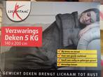 Verzwarings deken 5 kg lucovitaal, Huis en Inrichting, Eenpersoons, Ophalen of Verzenden, Grijs, Deken of Dekbed