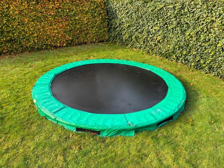 EXIT inground trampoline 366cm, Kinderen en Baby's, Speelgoed | Buiten | Trampolines, Gebruikt, Ophalen