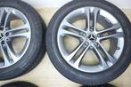 Mercedes A- B- klasse CLA 17inch velgen + zomerbanden 5x112, Gebruikt, Banden en Velgen, 17 inch, Personenwagen