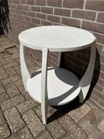 Rond wit bijzettafeltje, Ophalen, Minder dan 55 cm, Gebruikt, Rond