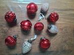 10 nostalgische nieuwere glazen kerstballen, Ophalen of Verzenden, Zo goed als nieuw