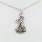 Zilveren collier met Hummel hanger, Met hanger, Gebruikt, Verzenden, Nvt