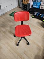 bureau stoel Ikea rood kinder/tiener, Ophalen, Zo goed als nieuw, Rood, Bureaustoel