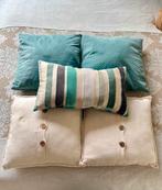 Diverse sierkussens, Huis en Inrichting, Woonaccessoires | Kussens, Ophalen of Verzenden, Zo goed als nieuw, Blauw, Vierkant