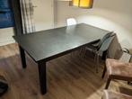 Houten Eettafel  uitschuifbaar 105x201cm, Huis en Inrichting, Tafels | Eettafels, Ophalen, Gebruikt, 200 cm of meer, 50 tot 100 cm