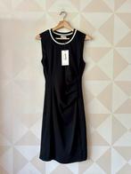 Kaffe midi kokerjurk zwart S/36 NIEUW, Zwart, Nieuw, Ophalen of Verzenden, Knielengte