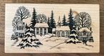 Stempel kerst/winter Petaluma, Ophalen of Verzenden, Nieuw, Houten stempel