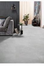 Nieuwe Klik PVC vloer grijs-beton look, per pak te koop, Huis en Inrichting, Stoffering | Vloerbedekking, Nieuw, Grijs, 10 tot 25 m²
