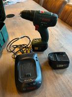 Bosch accuboormachine 18v met 2 accu’s en lader, Ophalen of Verzenden, Gebruikt, Boor- en Schroefmachine