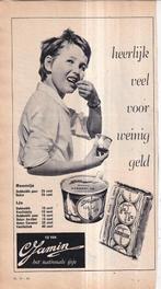 Retro reclame 1962 Jamin roomijs zuivel bekertje, Overige typen, Ophalen of Verzenden