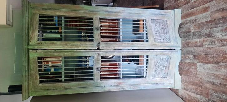 Prachtige Oosterse kast India Bohemian stijl, Huis en Inrichting, Kasten | Wandmeubels, Gebruikt, 200 cm of meer, 25 tot 50 cm