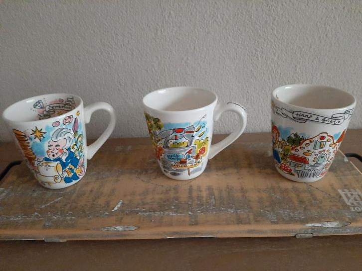 Blond Amsterdam grote mokken Efteling, Huis en Inrichting, Keuken | Servies, Zo goed als nieuw, Kop(pen) en/of Schotel(s), Blond Amsterdam
