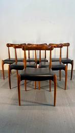 WEEKEND SALE Set (6) Vintage Palissander stoelen, Huis en Inrichting, Stoelen, Ophalen, Gebruikt, ., Hout