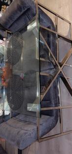 Glazen Eettafel met 4 Eric Kuster Stoelen, Ophalen of Verzenden, Zo goed als nieuw