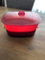 Tupperware stoomkoker, Huis en Inrichting, Keuken | Tupperware, Schaal, Gebruikt, Ophalen of Verzenden, Rood