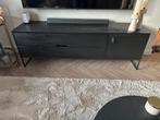 WOOOD Silas Tv-meubel - Black Night. Z.g.a.n., 150 tot 200 cm, Ophalen of Verzenden, Zo goed als nieuw, Minder dan 100 cm